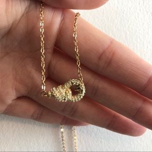 Swarovski Gold Knot necklace